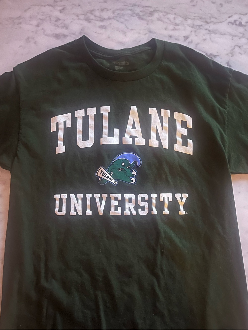 Tulane University Green Graphic Tee, Size M